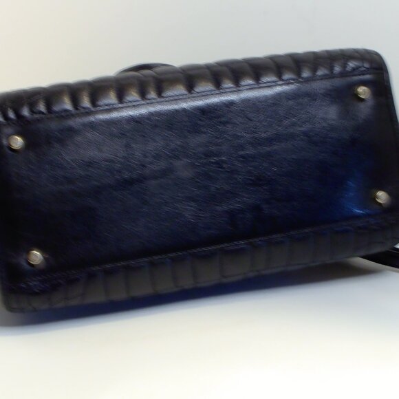 Coach,  Croc Embossed, Black Leather with Crossbody Strap, Medium in Size - Picture 4 of 6